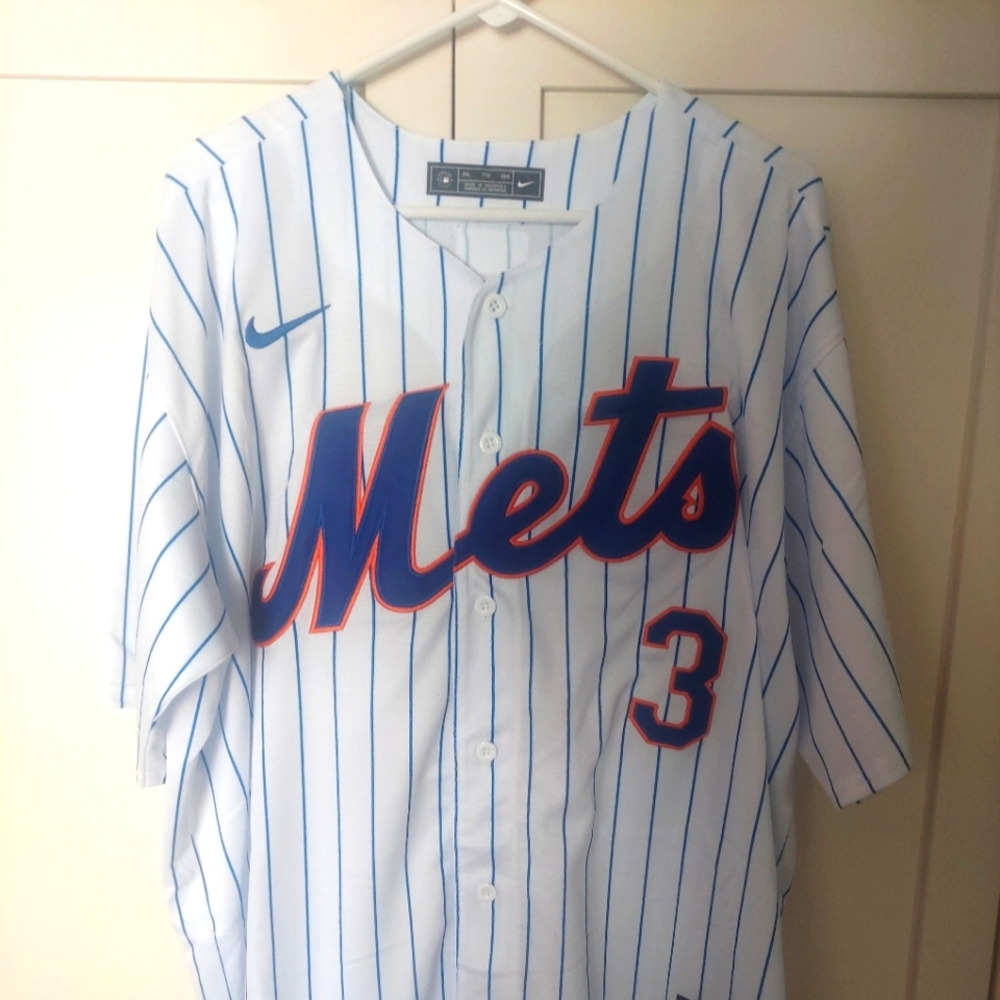 Jesse Winker NY Mets White Stitched Jersey. Size 2XL. NWT